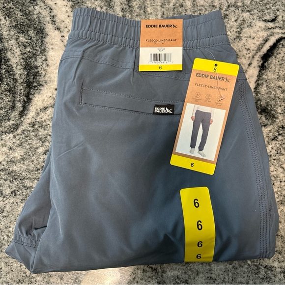 Eddie Bauer Women's  Fleece Lined Pants StormRepel UPF 50+ four-way stre… - Picture 1 of 12